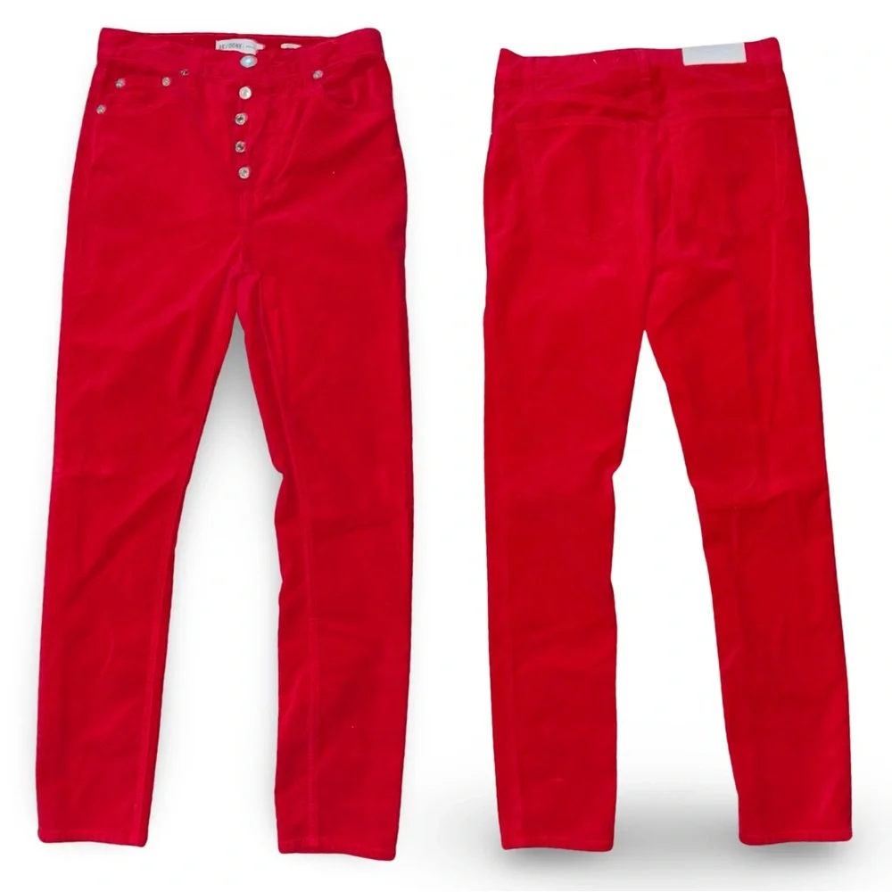 RE/DONE Originals Made in USA Red Corduroy Pant - Picture 8 of 8